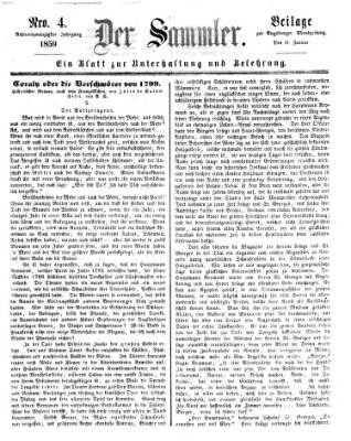 Der Sammler (Augsburger Abendzeitung) Dienstag 11. Januar 1859