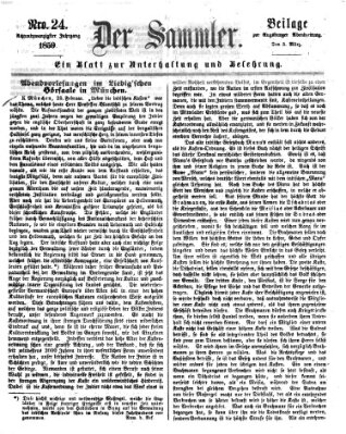 Der Sammler (Augsburger Abendzeitung) Donnerstag 3. März 1859