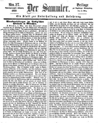 Der Sammler (Augsburger Abendzeitung) Donnerstag 10. März 1859