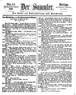 Der Sammler (Augsburger Abendzeitung) Dienstag 19. April 1859