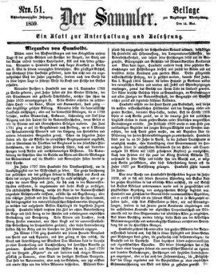 Der Sammler (Augsburger Abendzeitung) Samstag 14. Mai 1859