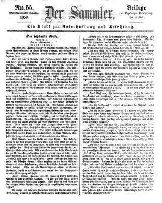 Der Sammler (Augsburger Abendzeitung) Donnerstag 26. Mai 1859