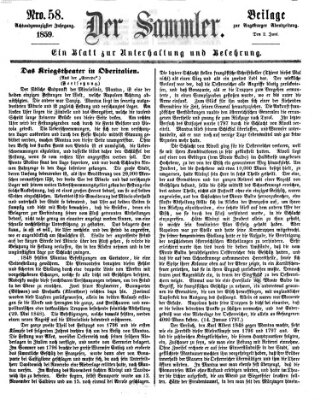 Der Sammler (Augsburger Abendzeitung) Donnerstag 2. Juni 1859