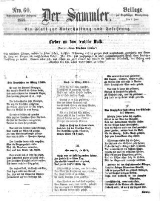 Der Sammler (Augsburger Abendzeitung) Dienstag 7. Juni 1859