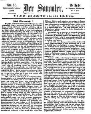 Der Sammler (Augsburger Abendzeitung) Dienstag 21. Juni 1859