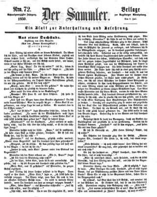 Der Sammler (Augsburger Abendzeitung) Samstag 9. Juli 1859