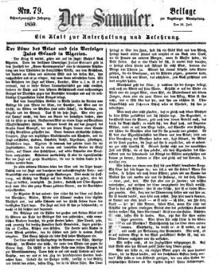 Der Sammler (Augsburger Abendzeitung) Dienstag 26. Juli 1859