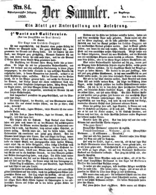 Der Sammler (Augsburger Abendzeitung) Dienstag 9. August 1859