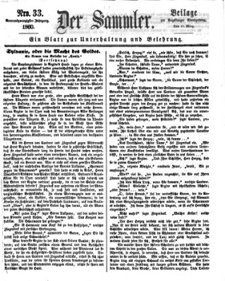 Der Sammler (Augsburger Abendzeitung) Samstag 17. März 1860