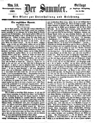 Der Sammler (Augsburger Abendzeitung) Dienstag 22. Mai 1860