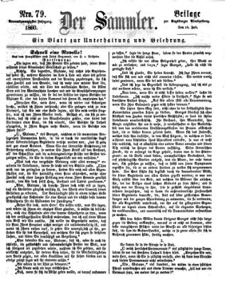 Der Sammler (Augsburger Abendzeitung) Dienstag 10. Juli 1860