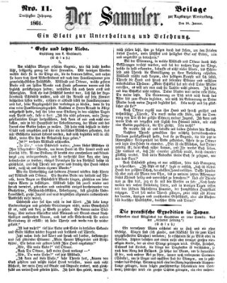 Der Sammler (Augsburger Abendzeitung) Samstag 26. Januar 1861