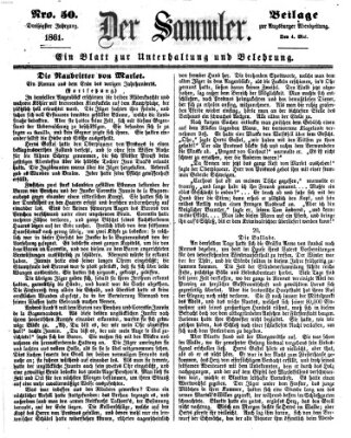 Der Sammler (Augsburger Abendzeitung) Samstag 4. Mai 1861