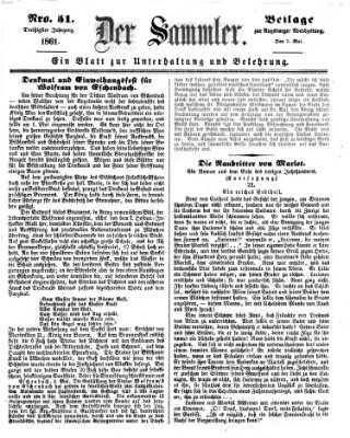 Der Sammler (Augsburger Abendzeitung) Dienstag 7. Mai 1861