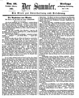 Der Sammler (Augsburger Abendzeitung) Freitag 17. Mai 1861