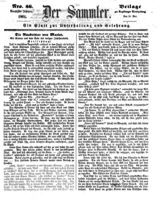 Der Sammler (Augsburger Abendzeitung) Mittwoch 22. Mai 1861