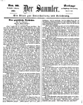 Der Sammler (Augsburger Abendzeitung) Samstag 20. Juli 1861