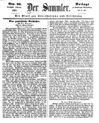 Der Sammler (Augsburger Abendzeitung) Donnerstag 25. Juli 1861