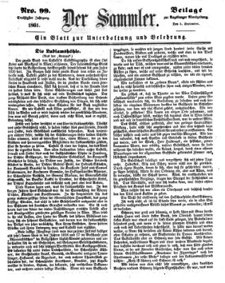 Der Sammler (Augsburger Abendzeitung) Donnerstag 5. September 1861