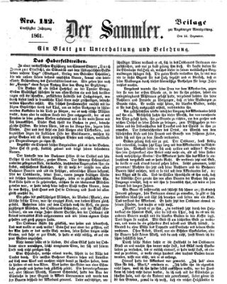 Der Sammler (Augsburger Abendzeitung) Dienstag 24. Dezember 1861