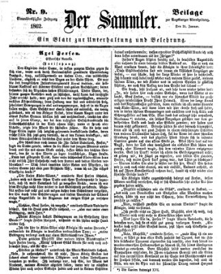 Der Sammler (Augsburger Abendzeitung) Dienstag 21. Januar 1862