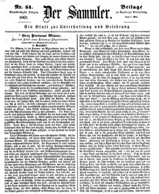 Der Sammler (Augsburger Abendzeitung) Dienstag 6. Mai 1862