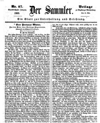 Der Sammler (Augsburger Abendzeitung) Dienstag 13. Mai 1862