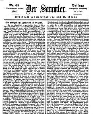 Der Sammler (Augsburger Abendzeitung) Donnerstag 12. Juni 1862