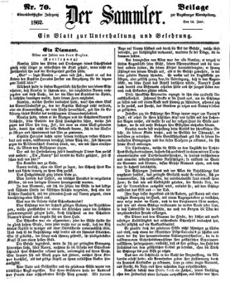 Der Sammler (Augsburger Abendzeitung) Samstag 14. Juni 1862