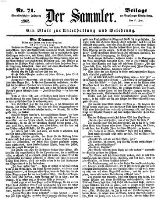 Der Sammler (Augsburger Abendzeitung) Dienstag 17. Juni 1862