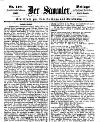 Der Sammler (Augsburger Abendzeitung) Samstag 20. Dezember 1862