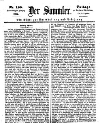 Der Sammler (Augsburger Abendzeitung) Dienstag 23. Dezember 1862