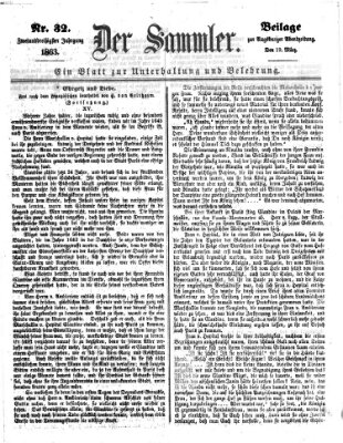 Der Sammler (Augsburger Abendzeitung) Donnerstag 19. März 1863