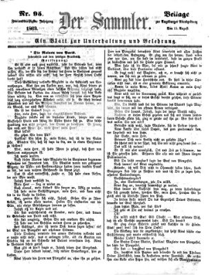 Der Sammler (Augsburger Abendzeitung) Samstag 15. August 1863