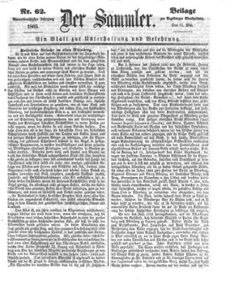 Der Sammler (Augsburger Abendzeitung) Mittwoch 31. Mai 1865