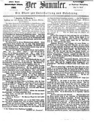 Der Sammler (Augsburger Abendzeitung) Samstag 14. April 1866