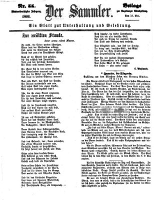 Der Sammler (Augsburger Abendzeitung) Dienstag 15. Mai 1866