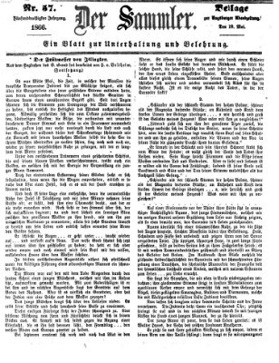 Der Sammler (Augsburger Abendzeitung) Samstag 19. Mai 1866