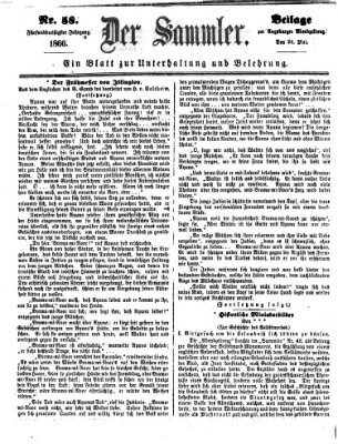 Der Sammler (Augsburger Abendzeitung) Donnerstag 24. Mai 1866