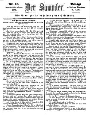 Der Sammler (Augsburger Abendzeitung) Samstag 26. Mai 1866