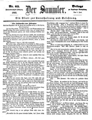 Der Sammler (Augsburger Abendzeitung) Dienstag 5. Juni 1866