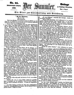 Der Sammler (Augsburger Abendzeitung) Samstag 4. August 1866