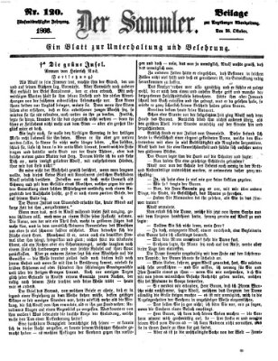 Der Sammler (Augsburger Abendzeitung) Donnerstag 25. Oktober 1866