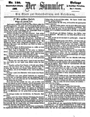 Der Sammler (Augsburger Abendzeitung) Samstag 17. November 1866