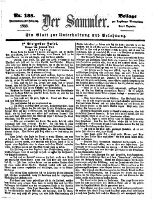 Der Sammler (Augsburger Abendzeitung) Donnerstag 6. Dezember 1866