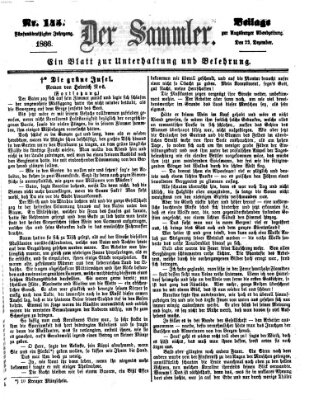 Der Sammler (Augsburger Abendzeitung) Samstag 22. Dezember 1866