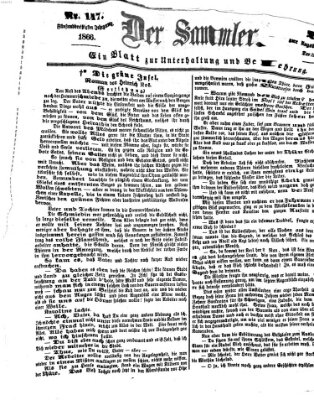 Der Sammler (Augsburger Abendzeitung) Samstag 29. Dezember 1866