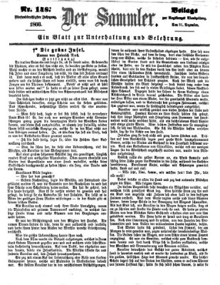 Der Sammler (Augsburger Abendzeitung) Montag 31. Dezember 1866