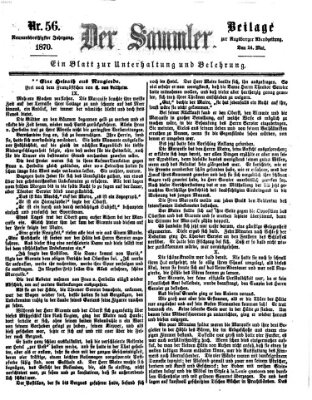 Der Sammler (Augsburger Abendzeitung) Dienstag 24. Mai 1870