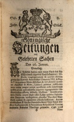 Göttingische Zeitungen von gelehrten Sachen Donnerstag 26. Januar 1741